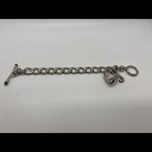 Juicy Couture Silver tone Bracelet with Heart